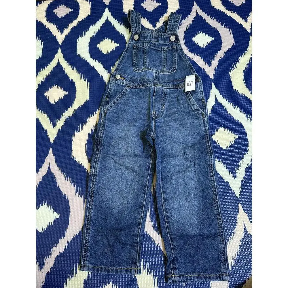 100% Cotton! 🌎 Baby Gap Denim Overalls Sz. 3yrs. by Loving Kindness Everyday - Picture 3 of 13